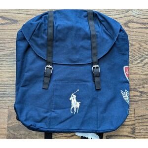 POLO RALPH LAUREN Fragrances Navy Blue Backpack Travel Hiking Gym Weekender Bag